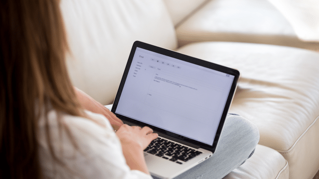 physician cover letters on laptop